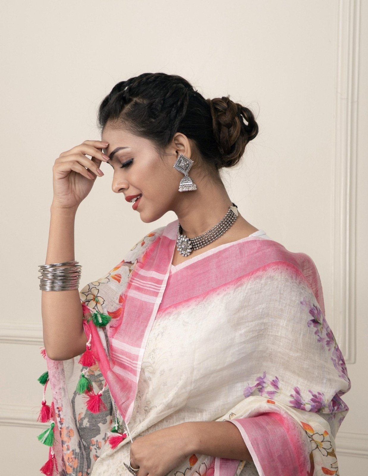 KUMUD | Linen | Indidha Saree