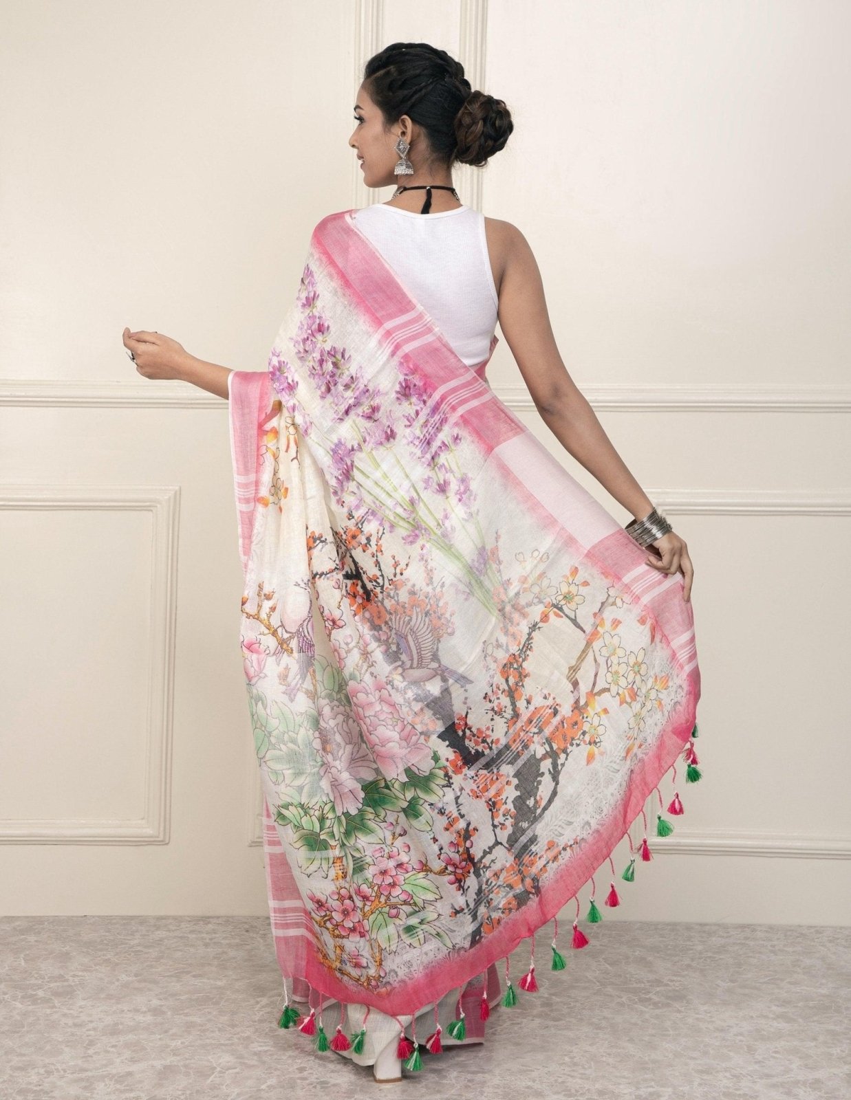 KUMUD | Linen | Indidha Saree