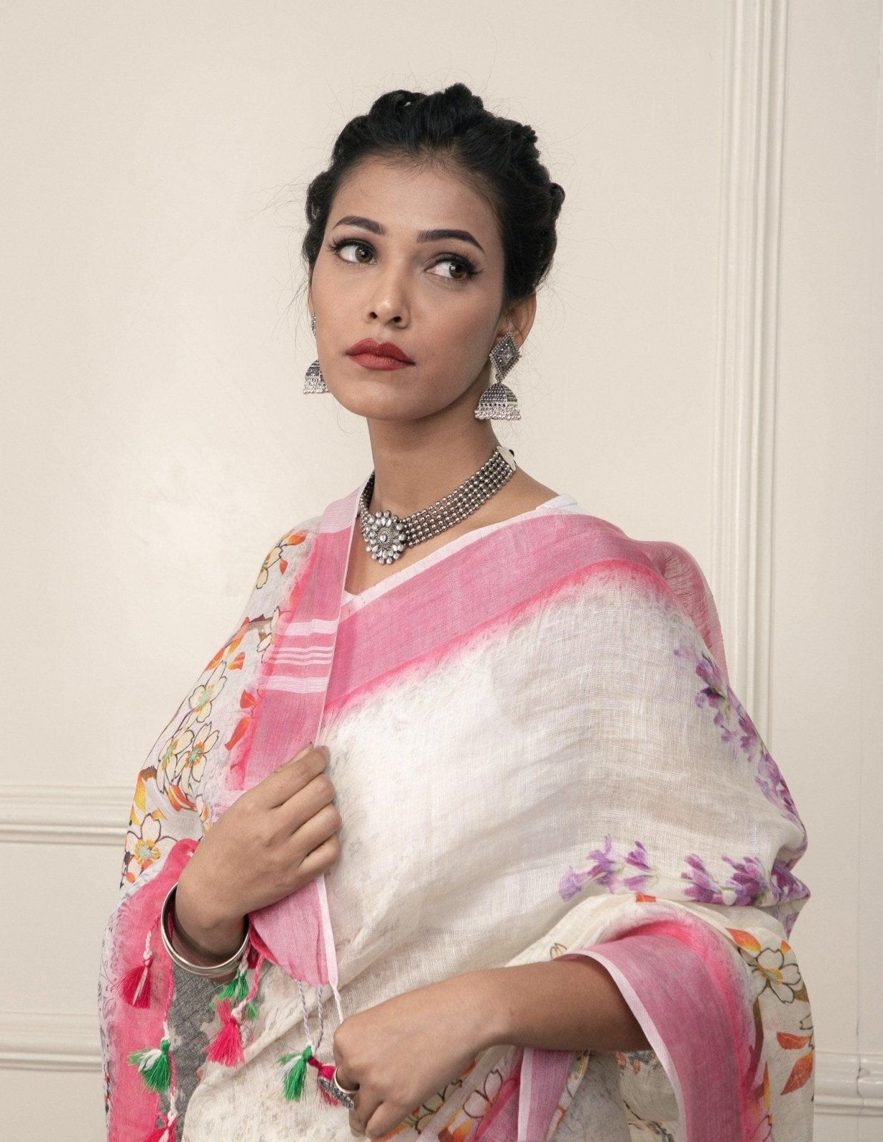 KUMUD | Linen | Indidha Saree