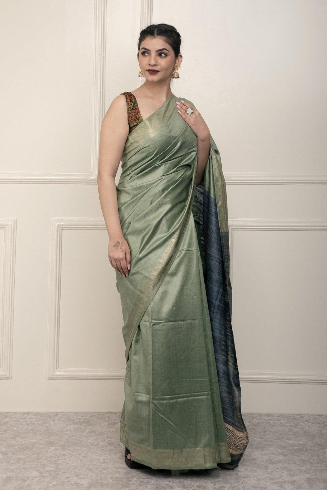 LAYLA | Viscose and Tussar Silk | Indidha Saree