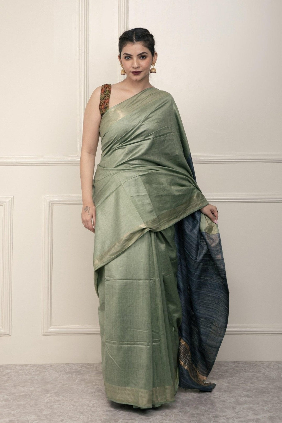 LAYLA | Viscose and Tussar Silk | Indidha Saree