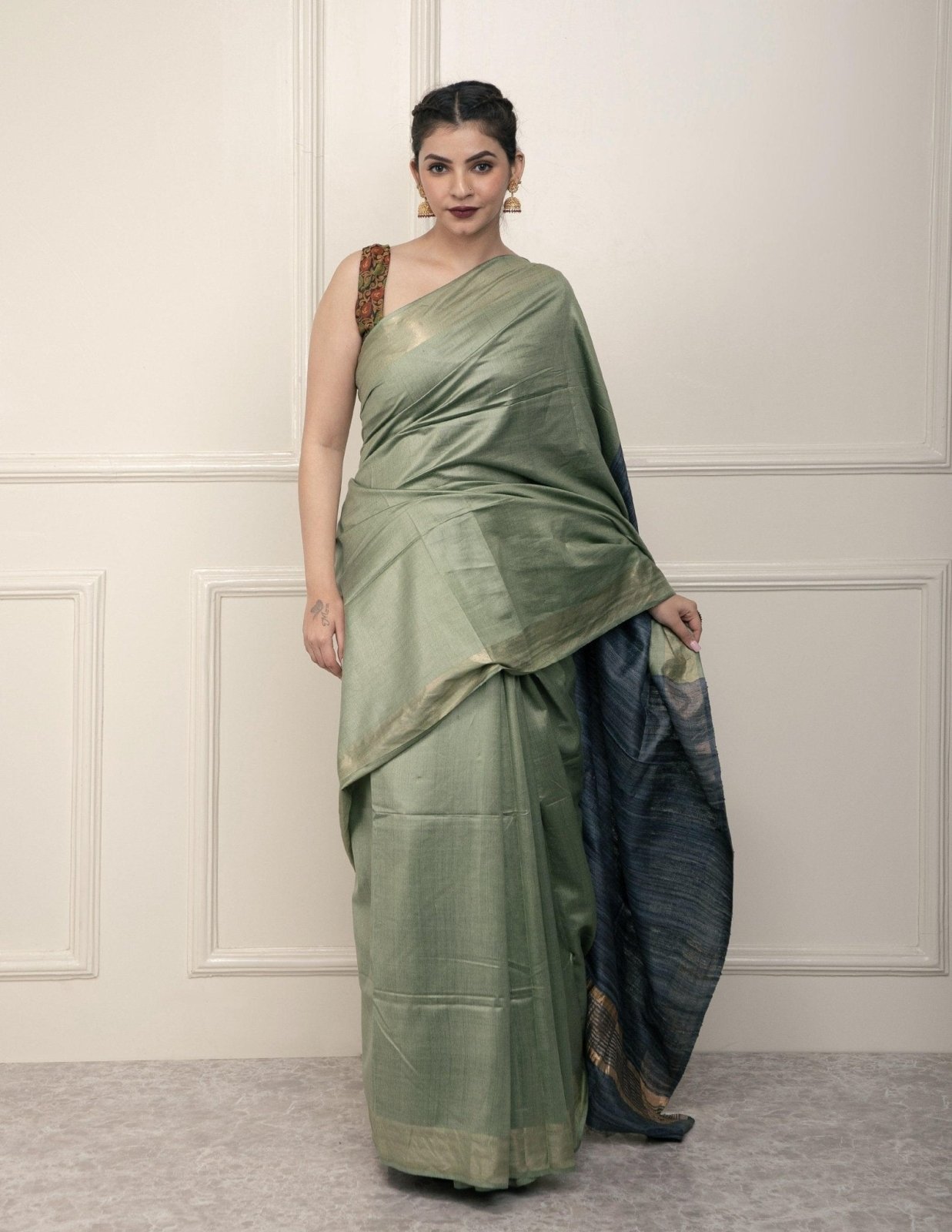 LAYLA | Viscose and Tussar Silk | Indidha Saree