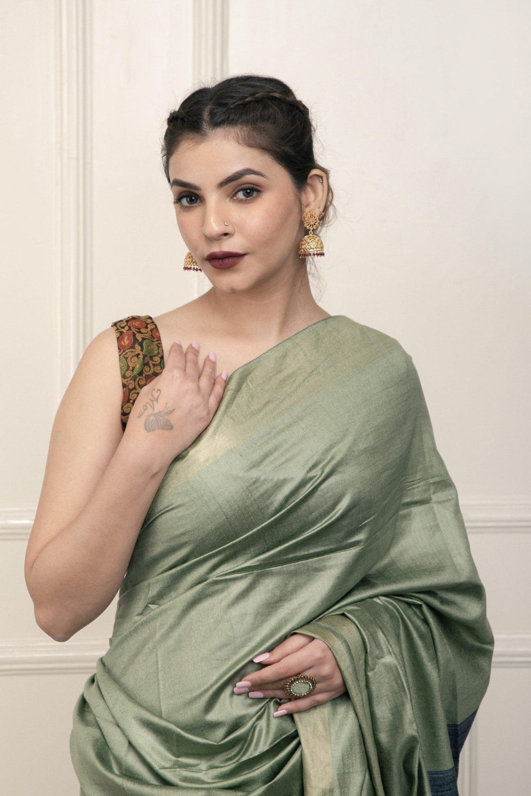 LAYLA | Viscose and Tussar Silk | Indidha Saree