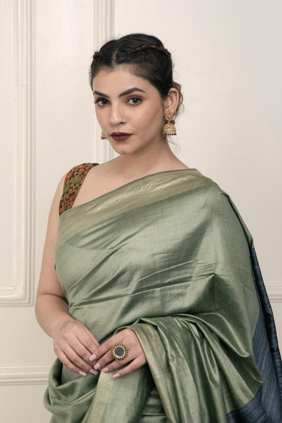 LAYLA | Viscose and Tussar Silk | Indidha Saree