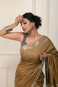Bina Textile BGP Saree MILA | Cotton Slub | Indidha Saree