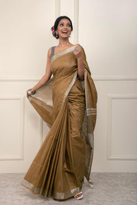 Bina Textile BGP Saree MILA | Cotton Slub | Indidha Saree