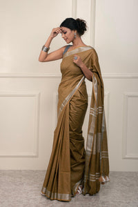 Bina Textile BGP Saree MILA | Cotton Slub | Indidha Saree