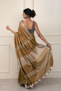 Bina Textile BGP Saree MILA | Cotton Slub | Indidha Saree