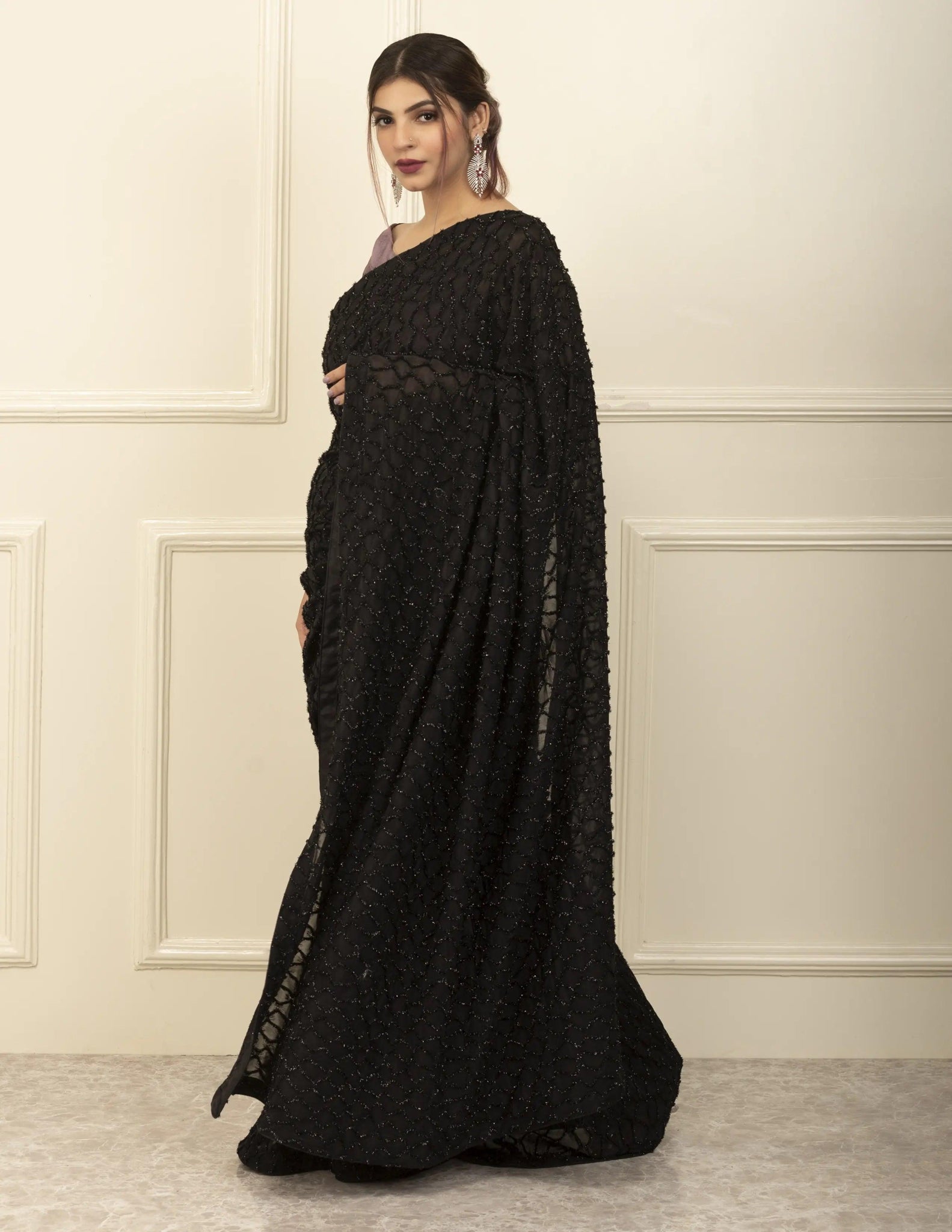 NIGHT ANGEL | Sequins | Indidha Saree