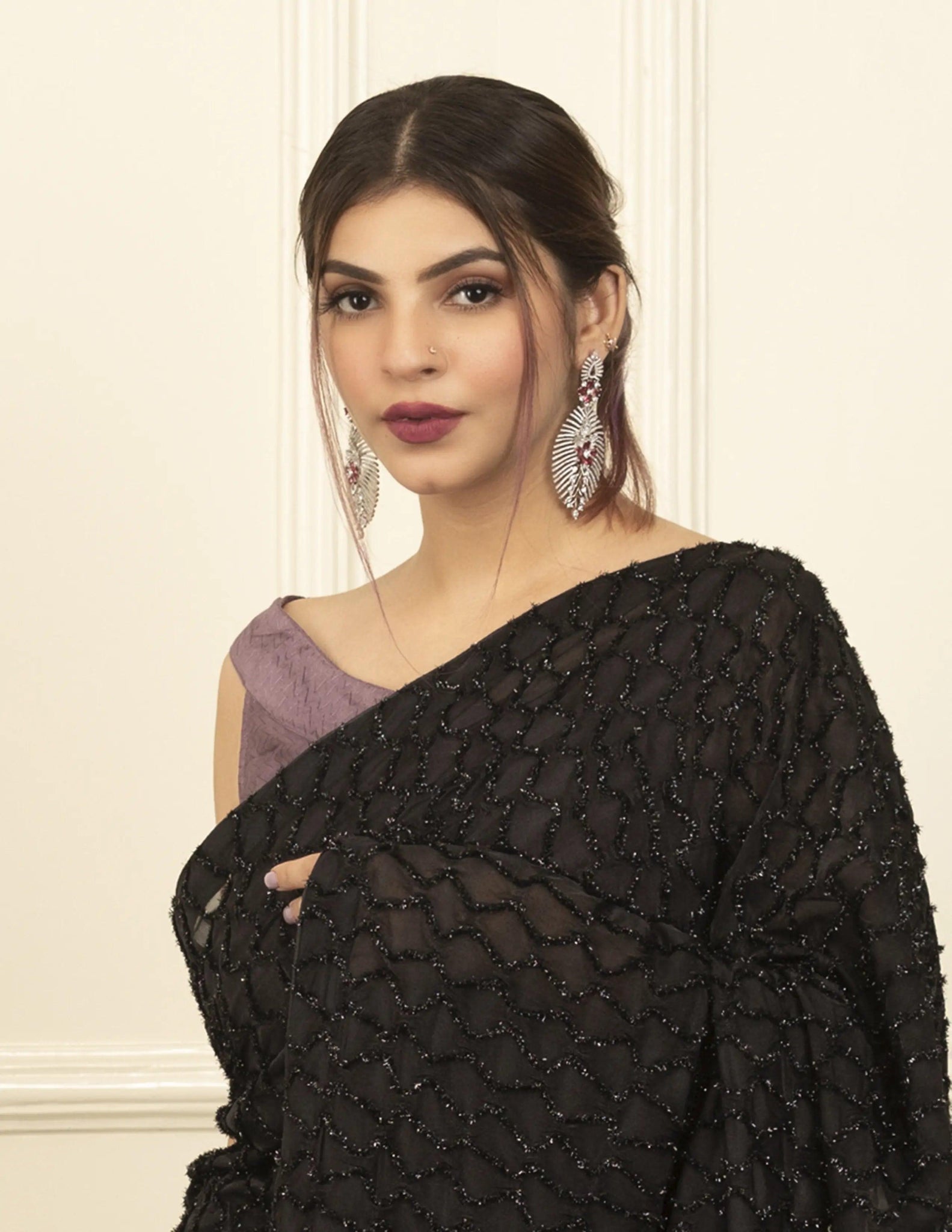 NIGHT ANGEL | Sequins | Indidha Saree