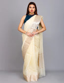 National Handloom, BGP Saree OPAL | Organza with Banarasi Border | Indidha Saree