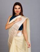 OPAL | Organza with Banarasi Border | Indidha Saree Saree