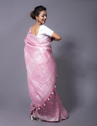 PINK LOVE | Linen | Indidha Saree