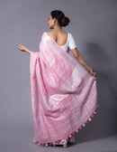 PINK LOVE | Linen | Indidha Saree