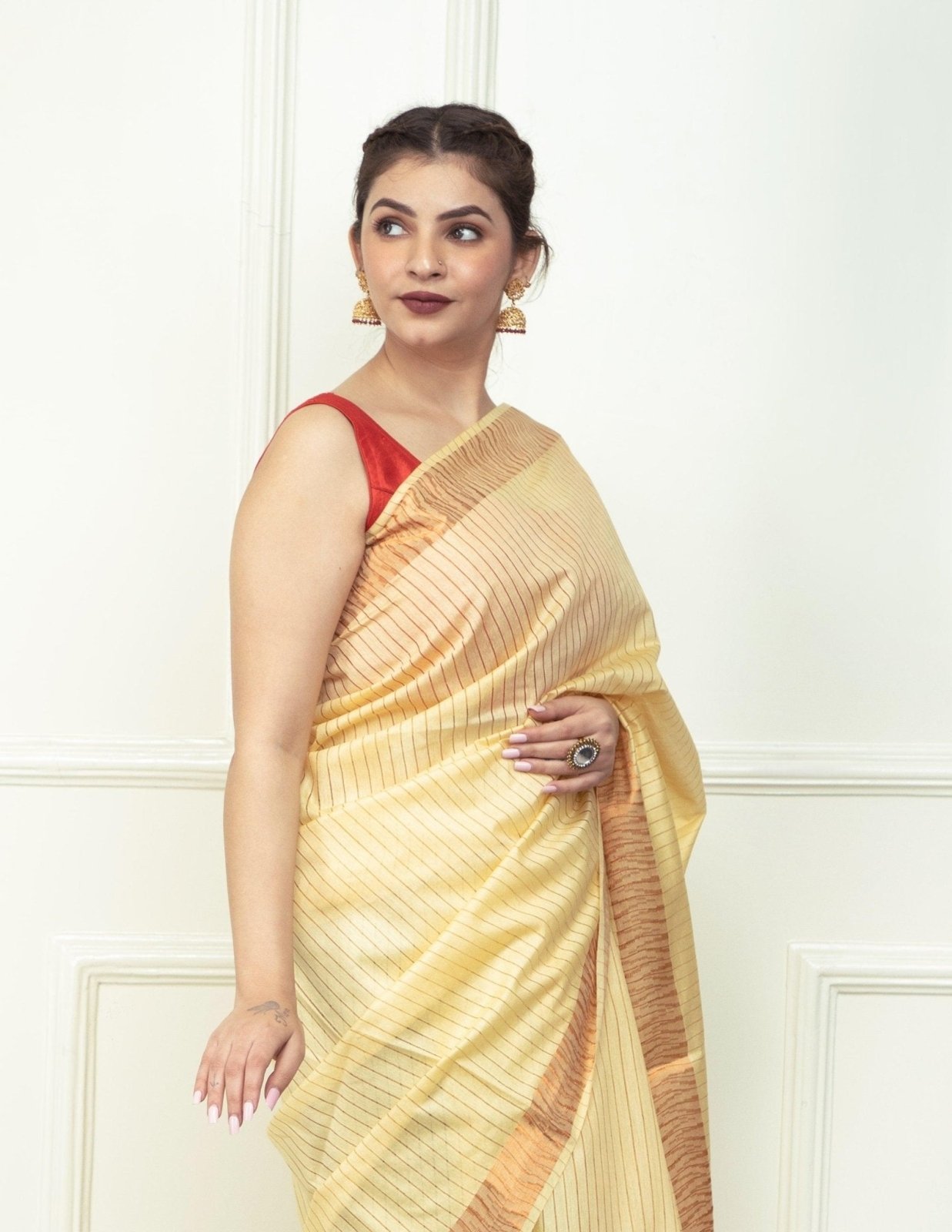 PRIMROSE | Katan Silk | Indidha Saree