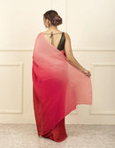 BDS Gandhi Nagar Saree RED HUE | Wrinkle Satin  | Indidha Saree