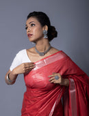 RED STONE | Cotton Slub | Indidha Saree