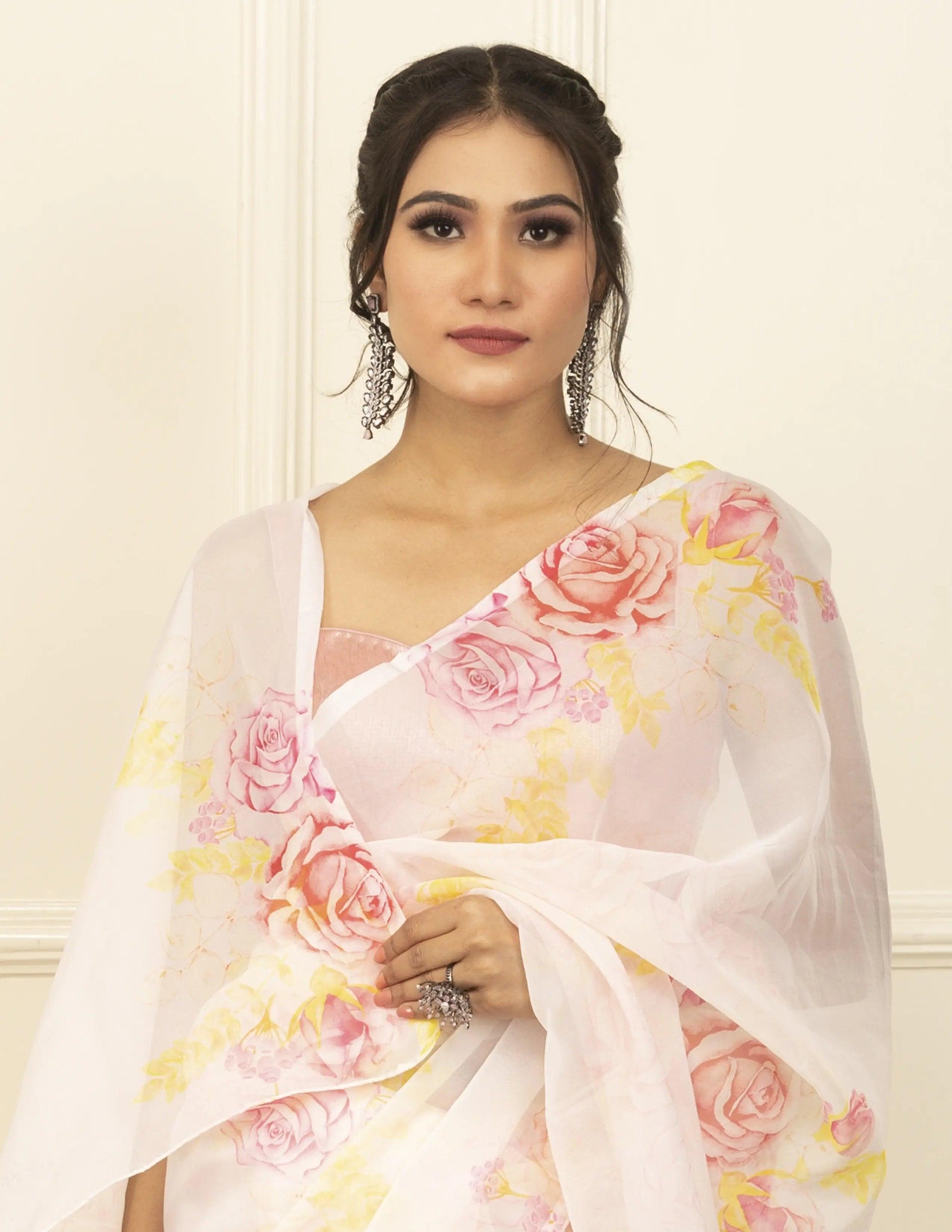 ROSEBERRY | Organza | Indidha Saree