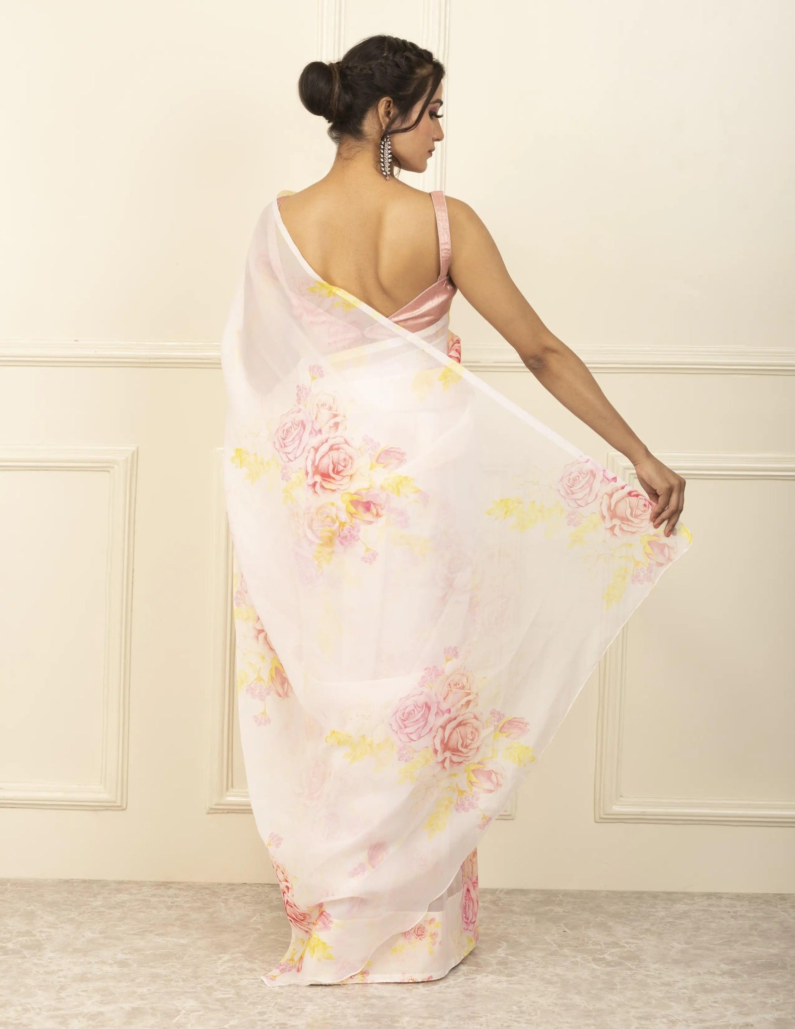 ROSEBERRY | Organza | Indidha Saree