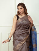 SAPPHIRE | Tussar Ghicha Silk | Indidha Saree Saree