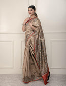 Bina Textile BGP Saree SILK TRIBE | Tussar Silk | Madhubani Print | Indidha Saree