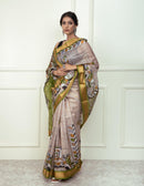 Bina Textile BGP Saree SONCHIRYA | Mulberry Silk | Indidha Saree