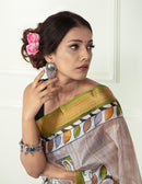 Bina Textile BGP Saree SONCHIRYA | Mulberry Silk | Indidha Saree