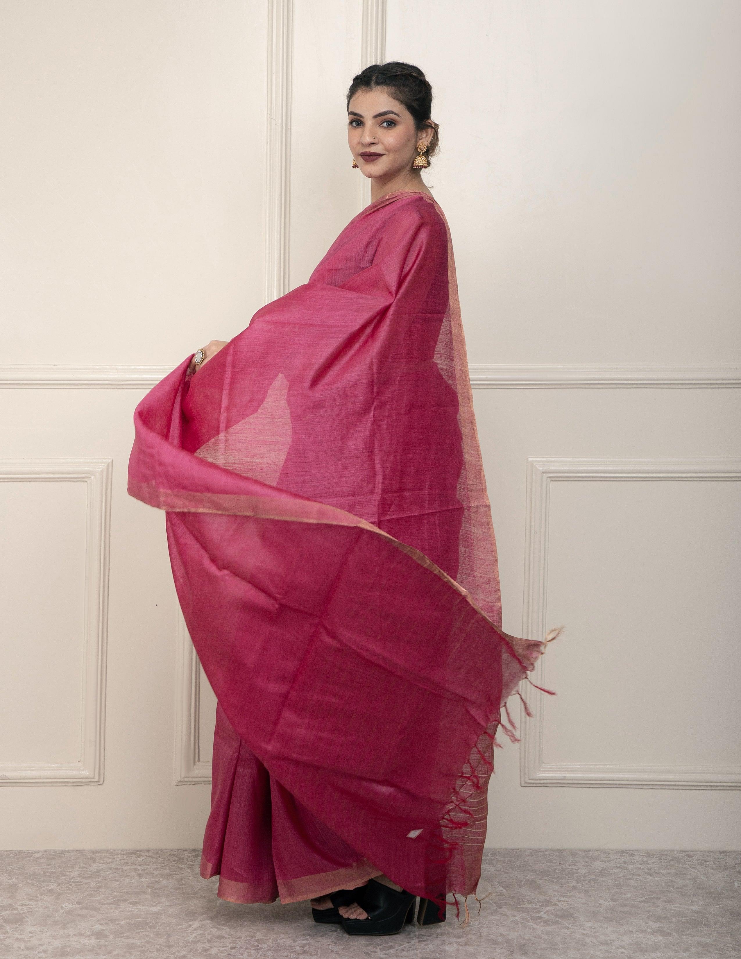 Bina Textile BGP Saree VIBE | Muga Silk | Indidha Saree