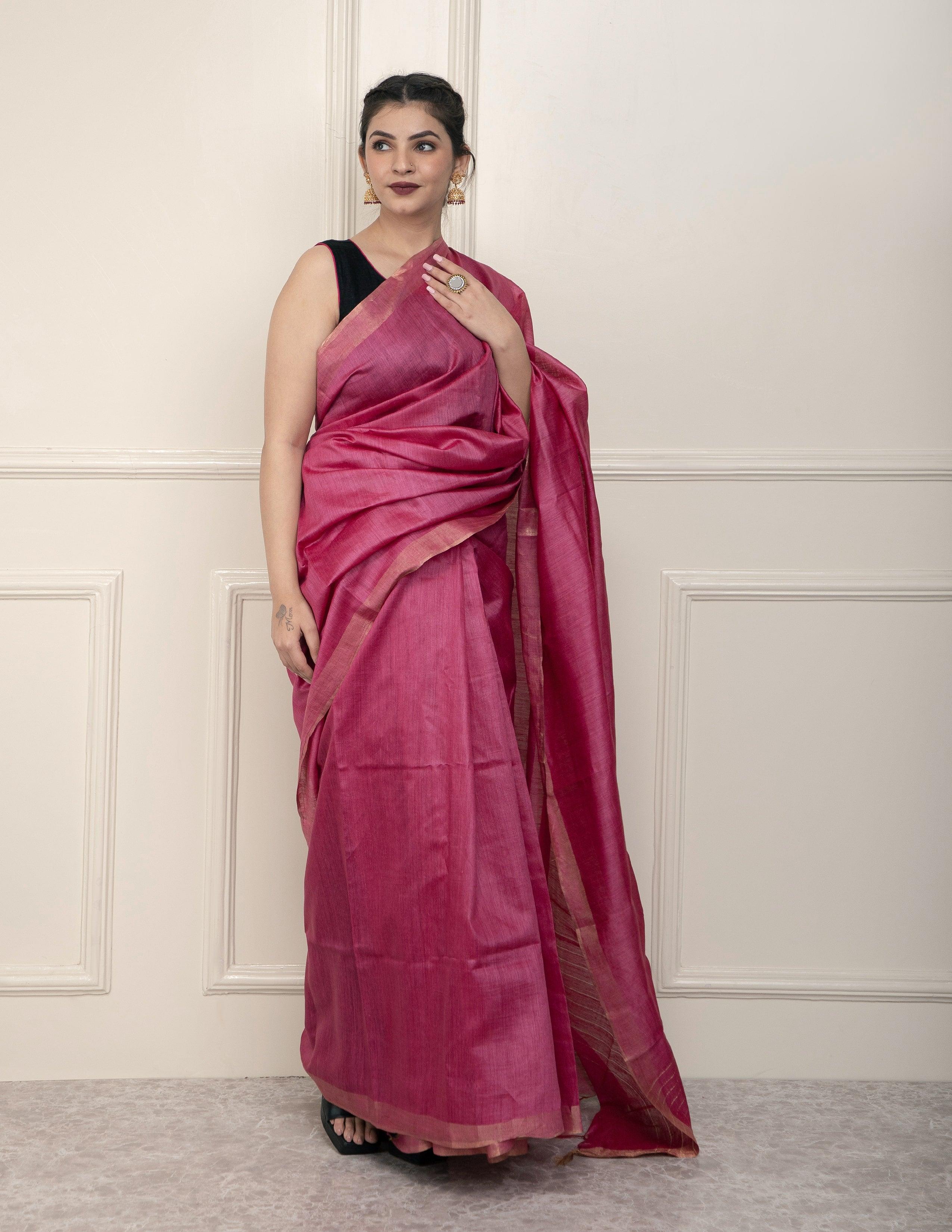 Bina Textile BGP Saree VIBE | Muga Silk | Indidha Saree