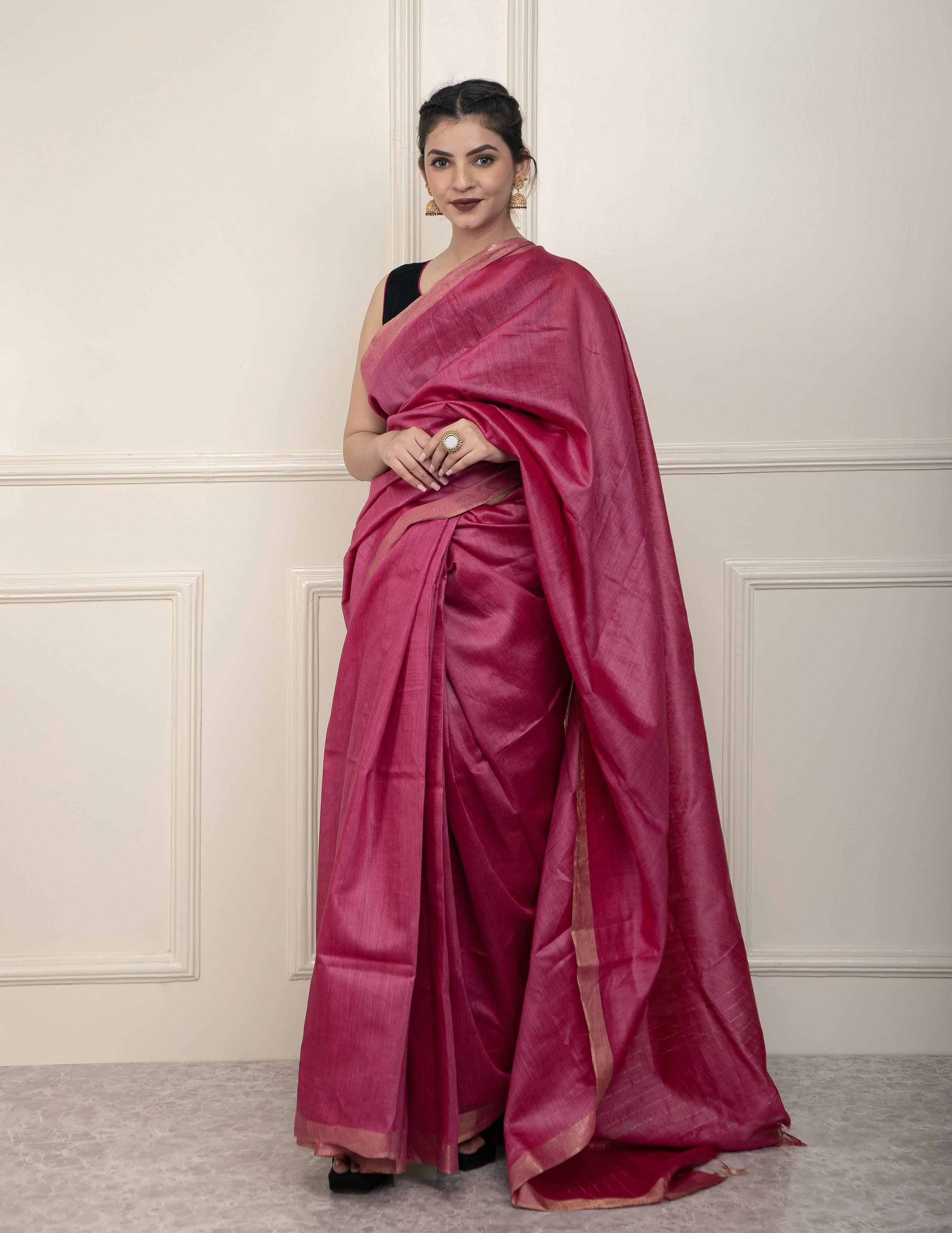 Bina Textile BGP Saree VIBE | Muga Silk | Indidha Saree