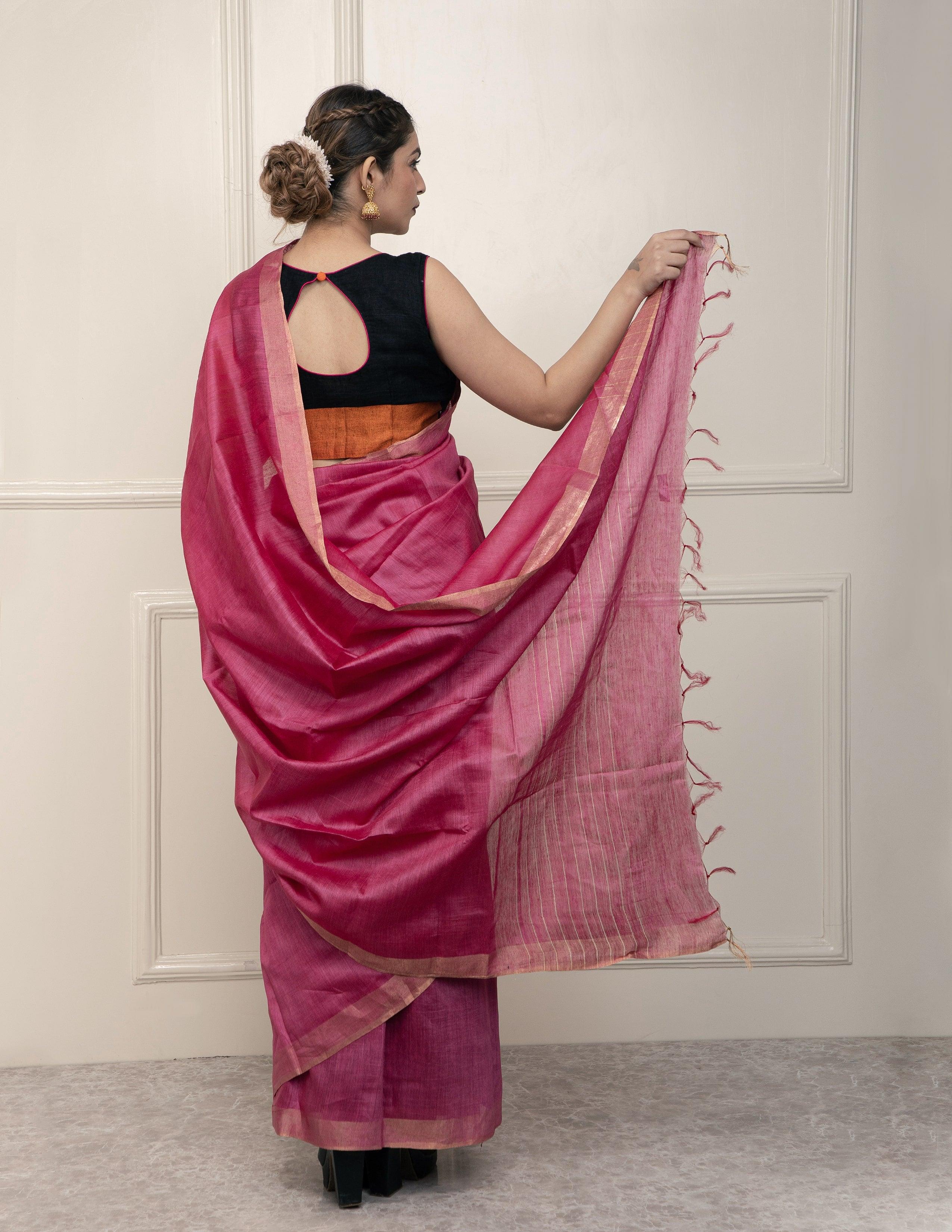 Bina Textile BGP Saree VIBE | Muga Silk | Indidha Saree