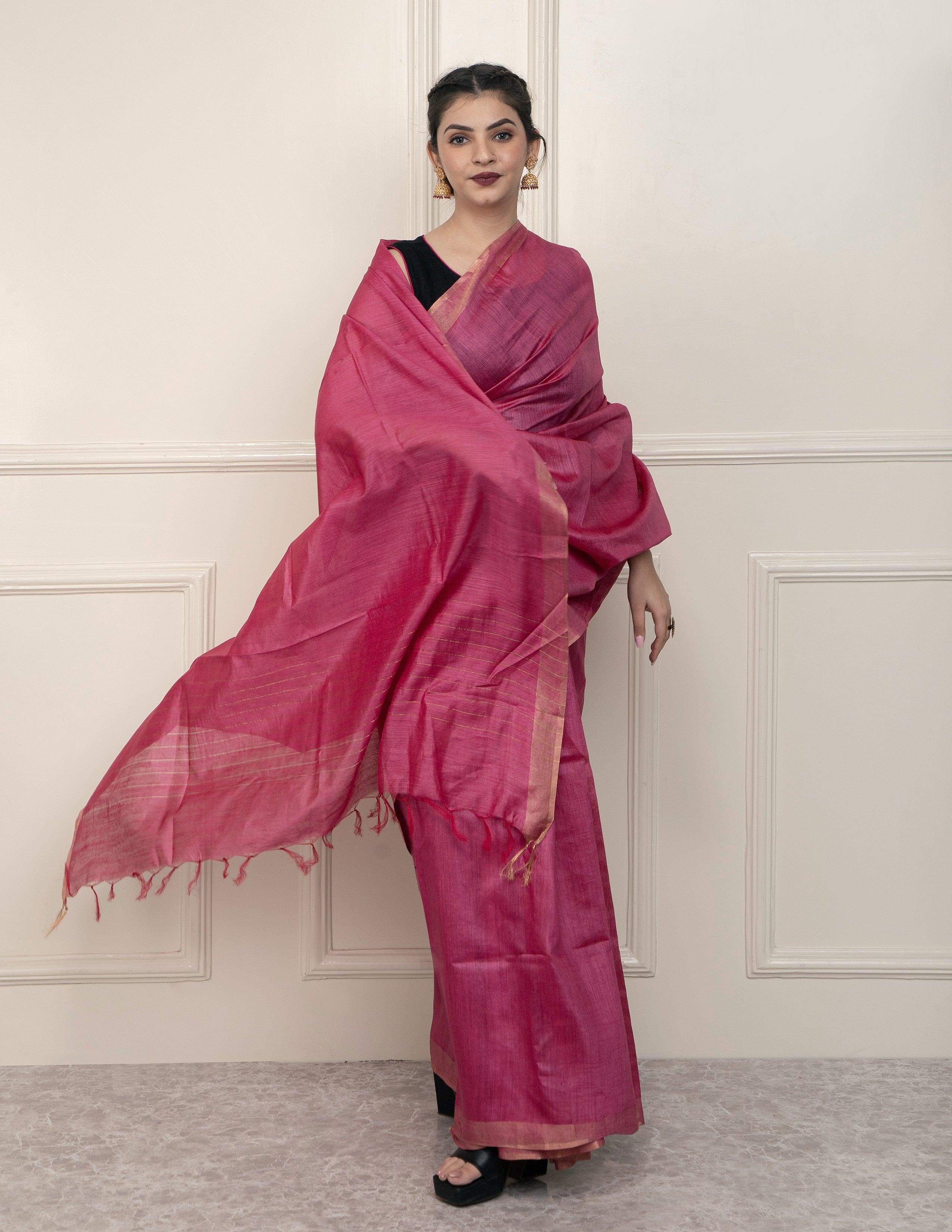 Bina Textile BGP Saree VIBE | Muga Silk | Indidha Saree