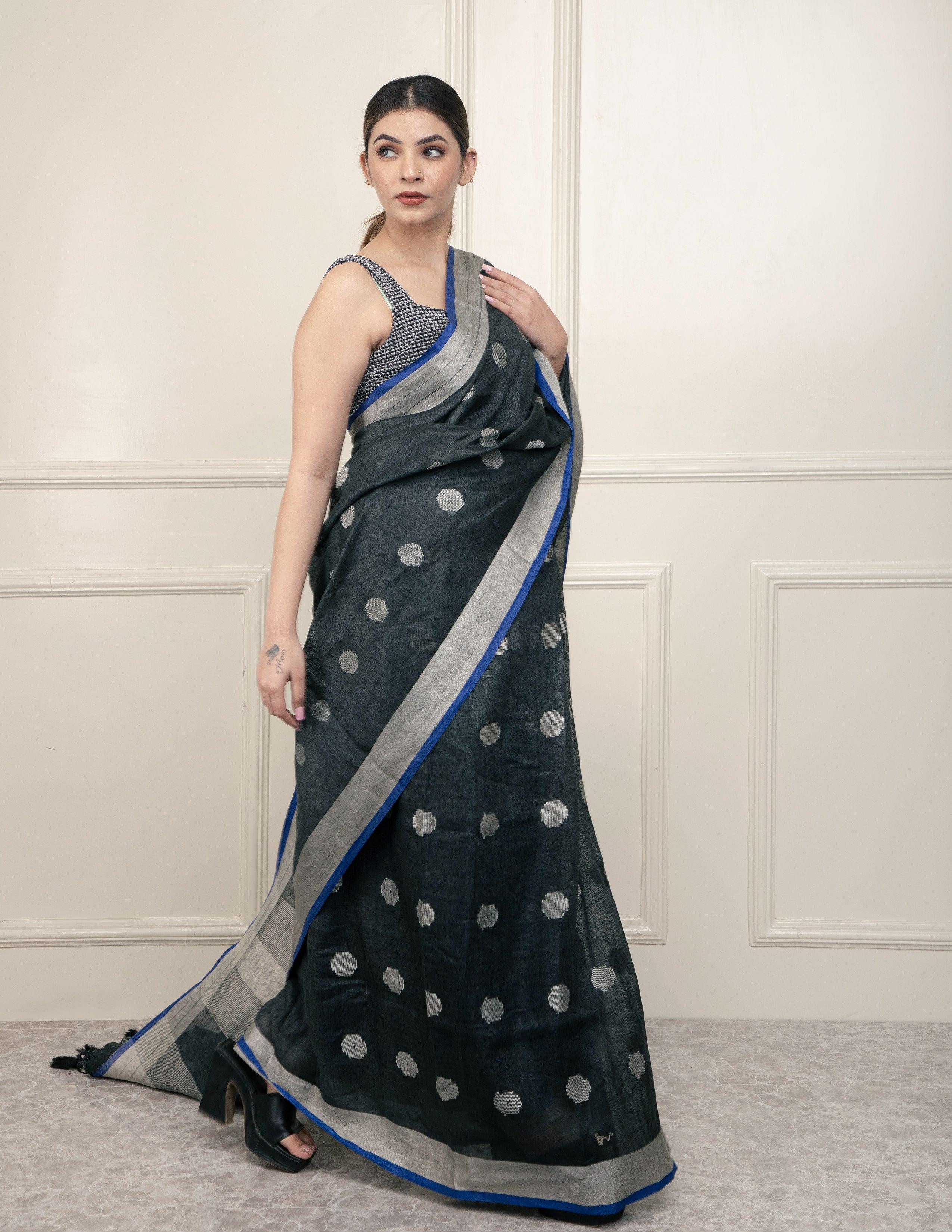 WO ZAMANA | Linen | Indidha Saree Saree