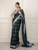 Bina Textile BGP Saree WO ZAMANA | Linen | Indidha Saree