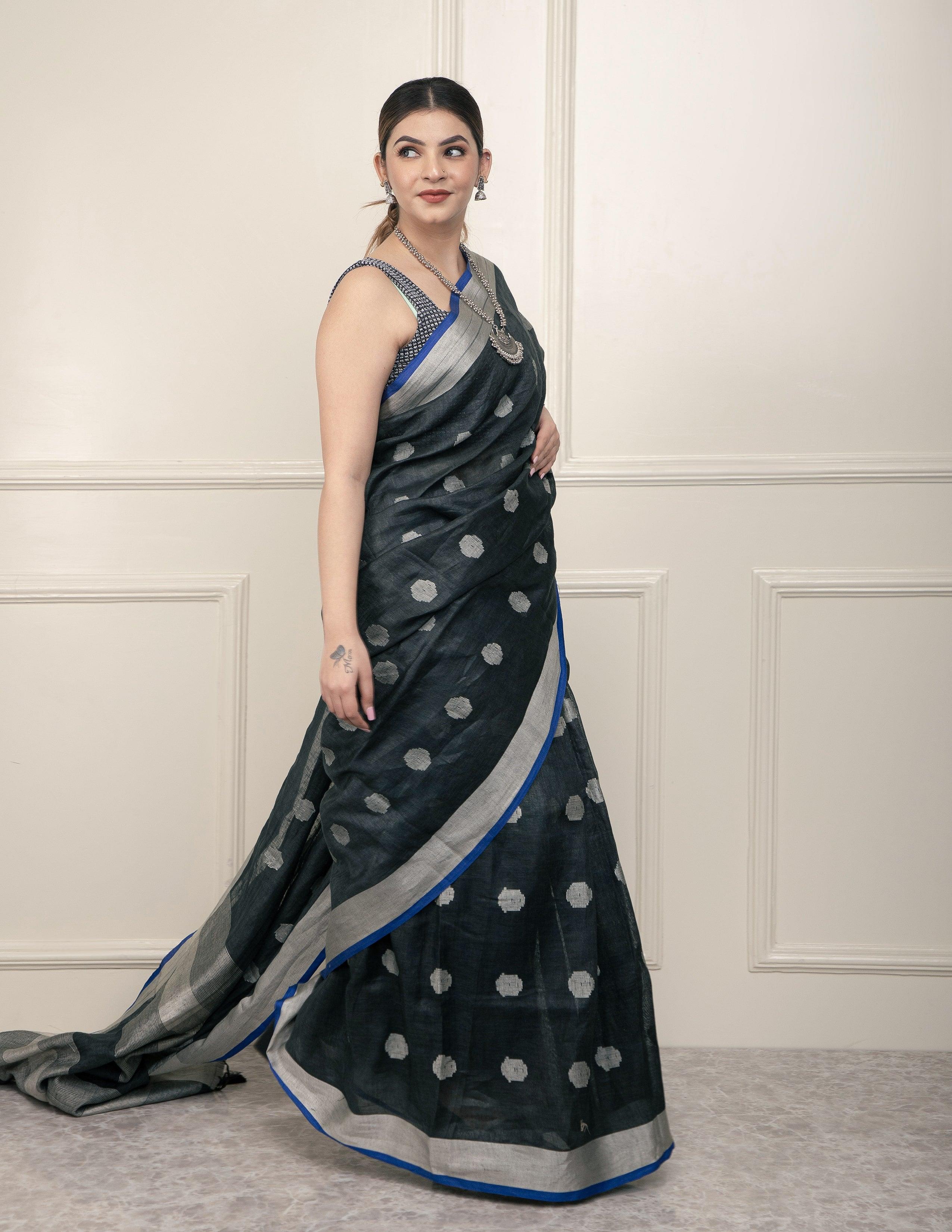 WO ZAMANA | Linen | Indidha Saree Saree