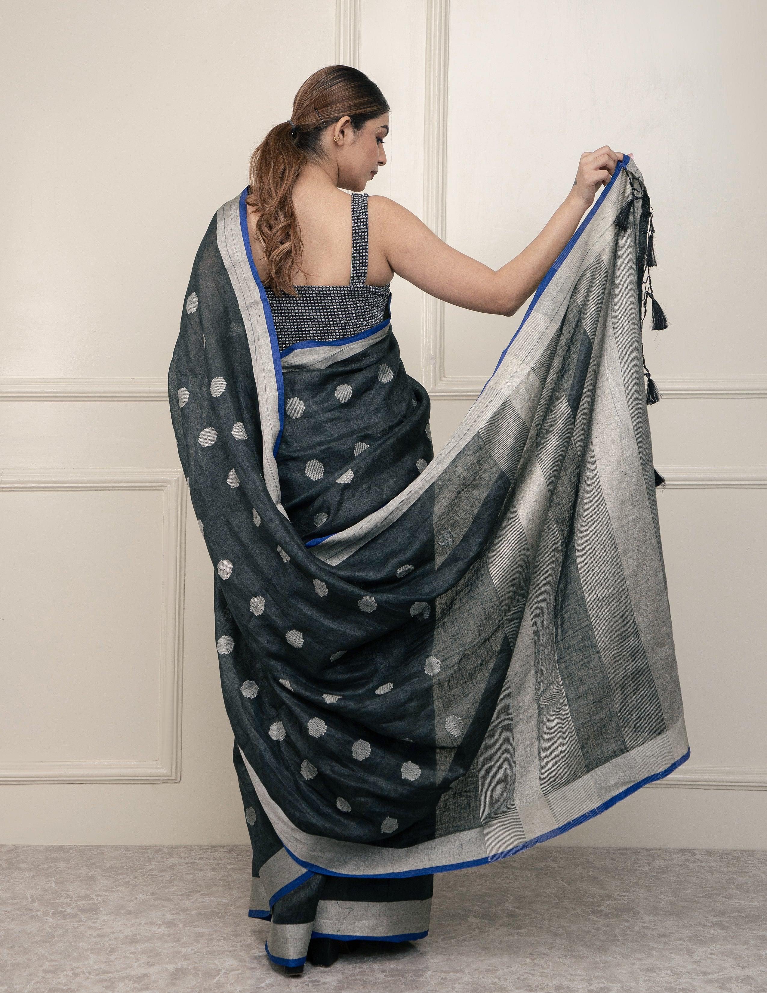 WO ZAMANA | Linen | Indidha Saree Saree