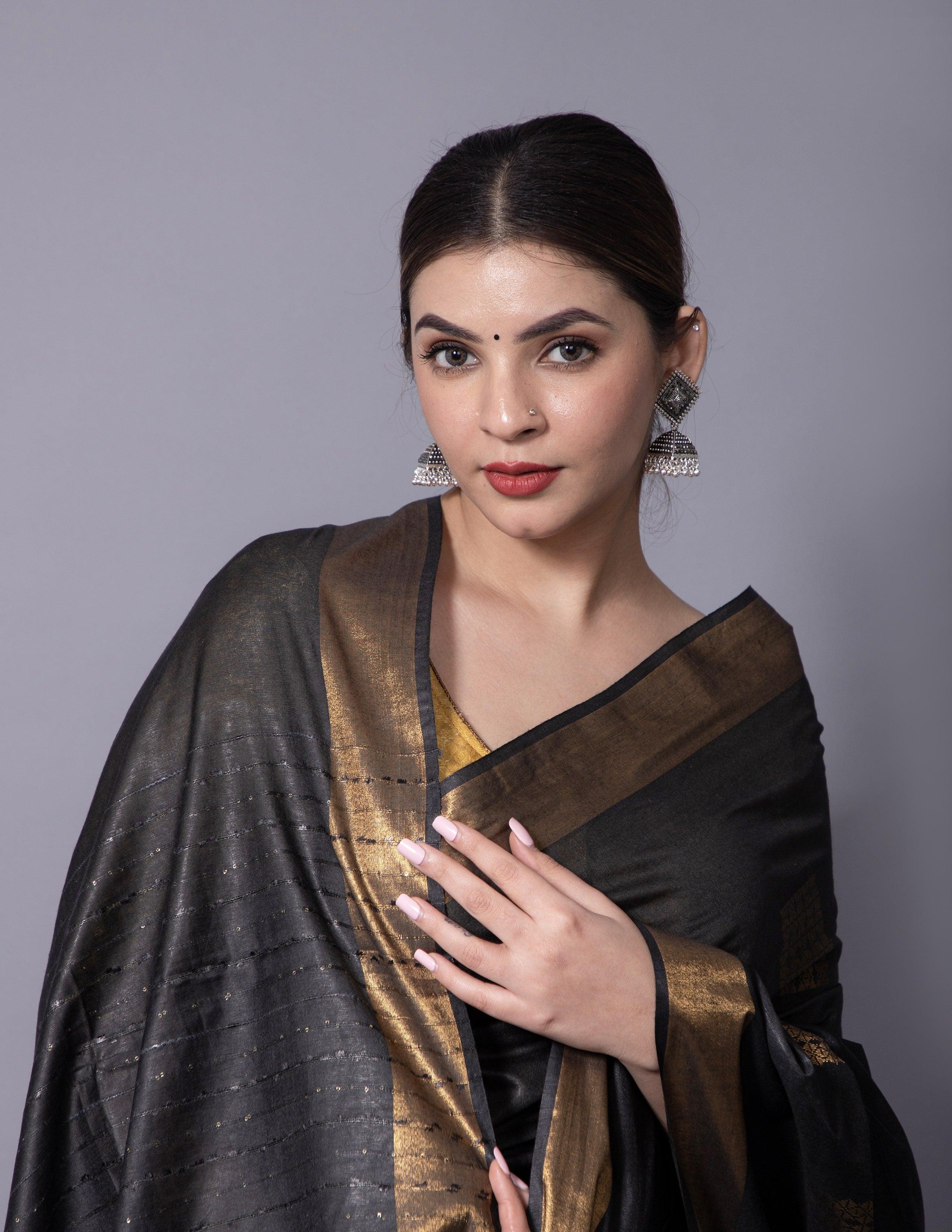ZARBA | Katan Silk | Indidha Saree Saree