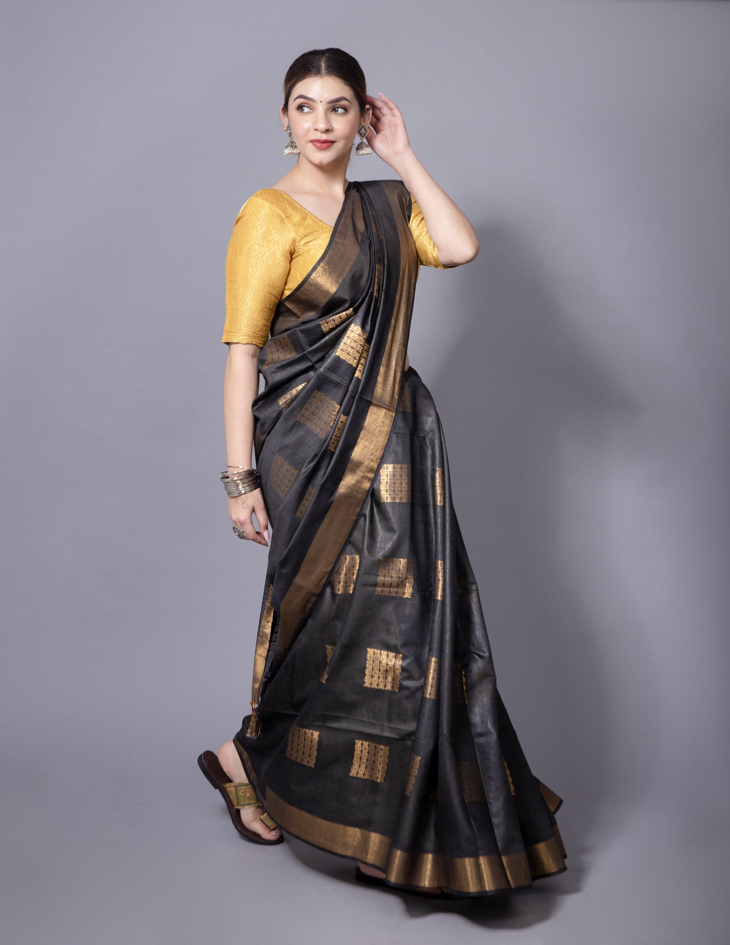ZARBA | Katan Silk | Indidha Saree Saree